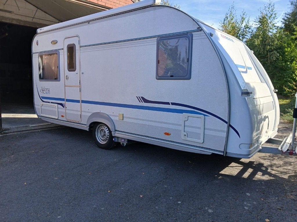Caravan adria  Adora 462 - 2008, Caravans en Kamperen, Lengtebed, Rondzit, Particulier, Adria