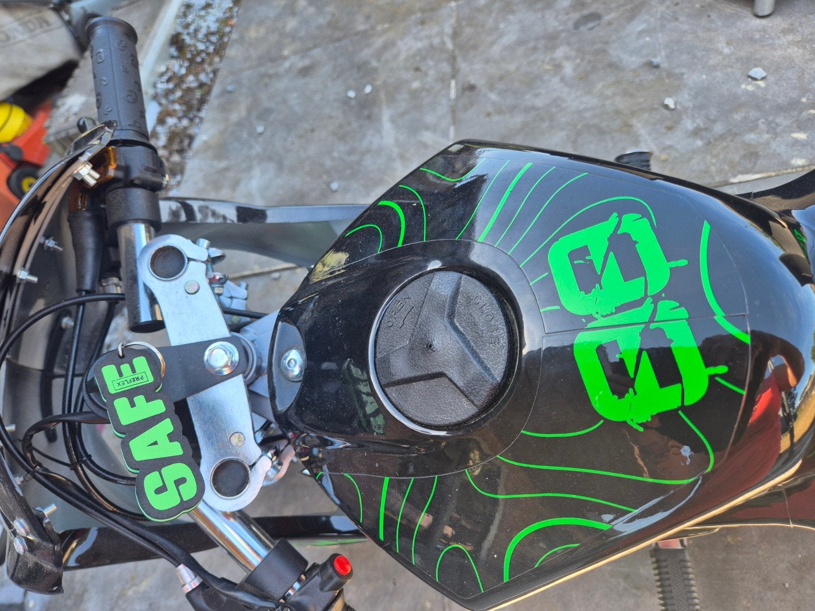 pocket bike 49 CC, Ophalen
