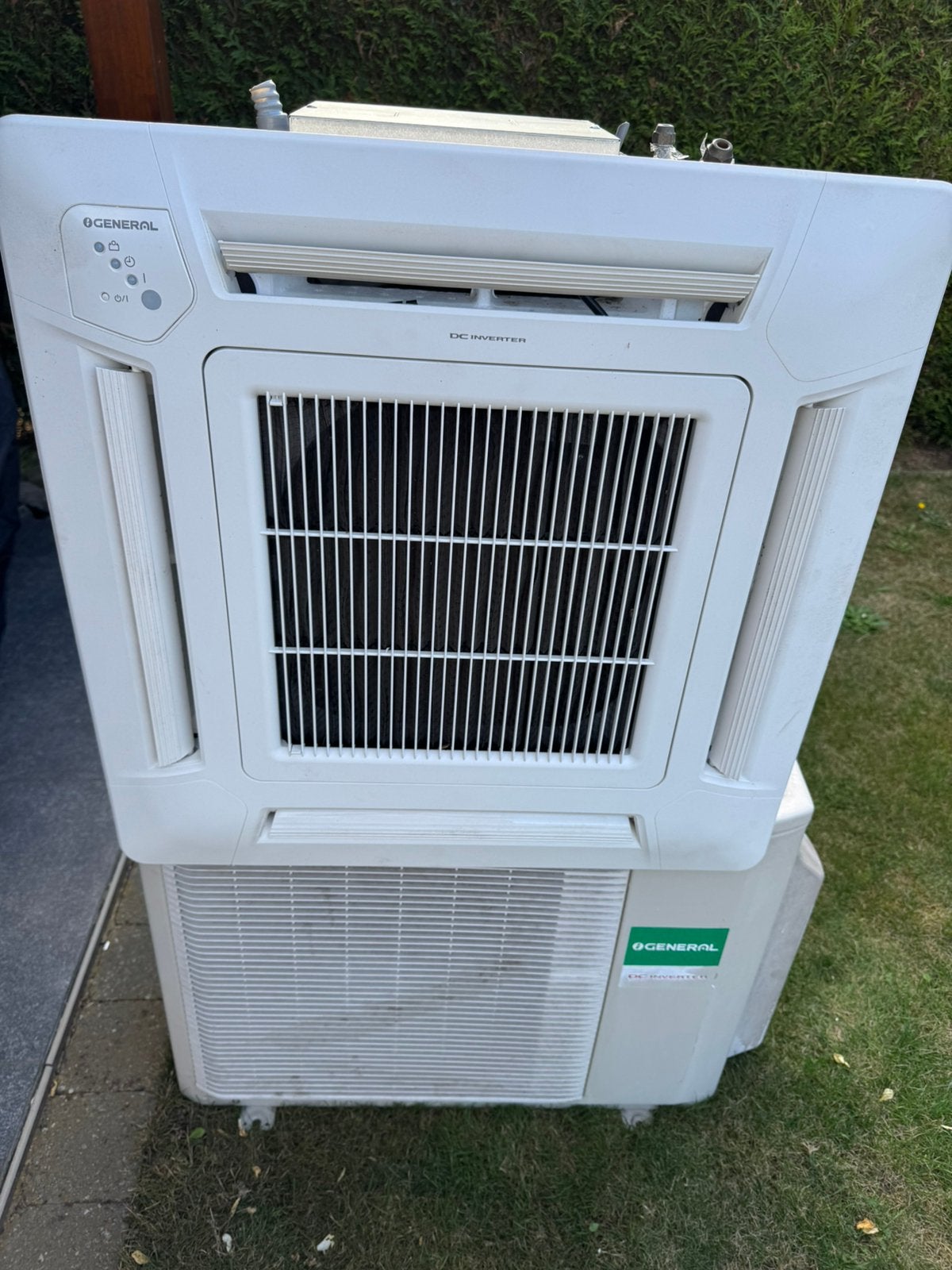 Fujitsu / General Airco Set 3,5kW Complete Cassette Inverter, Ophalen, Zo goed als nieuw