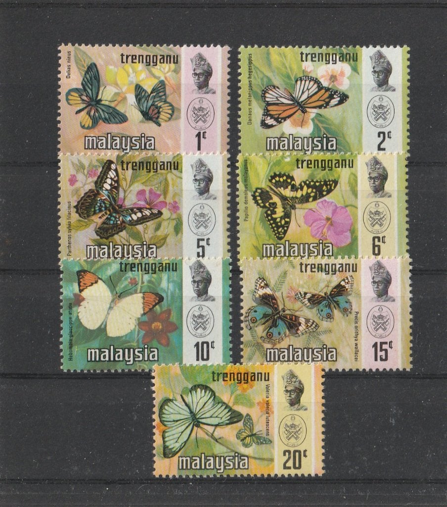 SERIE  MALAYSIA  TRENGGANU  POSTFRIS  - Vlinders, Postzegels en Munten, Verzenden, Postfris, Dier of Natuur