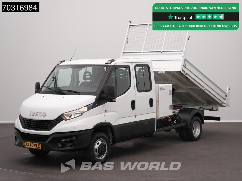 Iveco Daily 35C16 3.0L Kipper met Kist Dubbel Cabine Dubbell, Autos, Camionnettes & Utilitaires, Entreprise, Achat, Caméra de recul