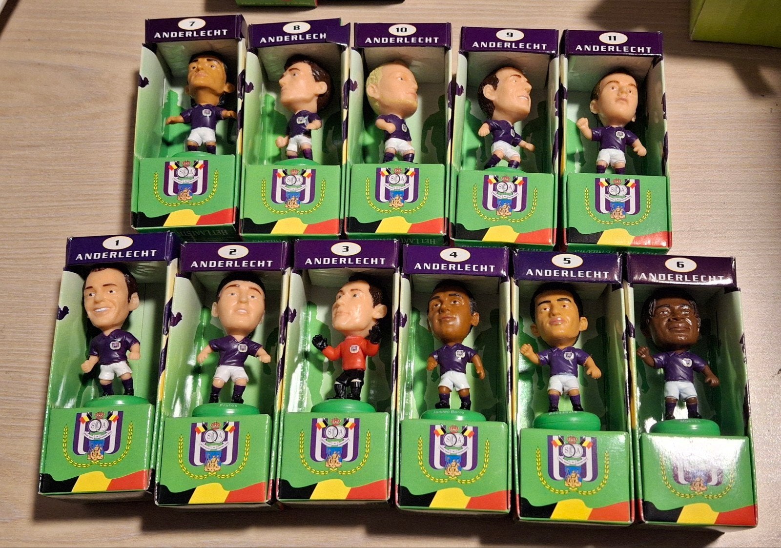 lot voetbal RSCA Anderlecht Tiktax nieuw volledig 2006, Ophalen of Verzenden, Nieuw, Beeldje of Poppetje