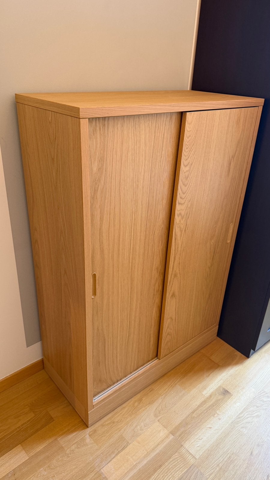 IKEA TONSTAD Opbergcombinatie, eikenfineer, 202x37x120, Ophalen, Zo goed als nieuw