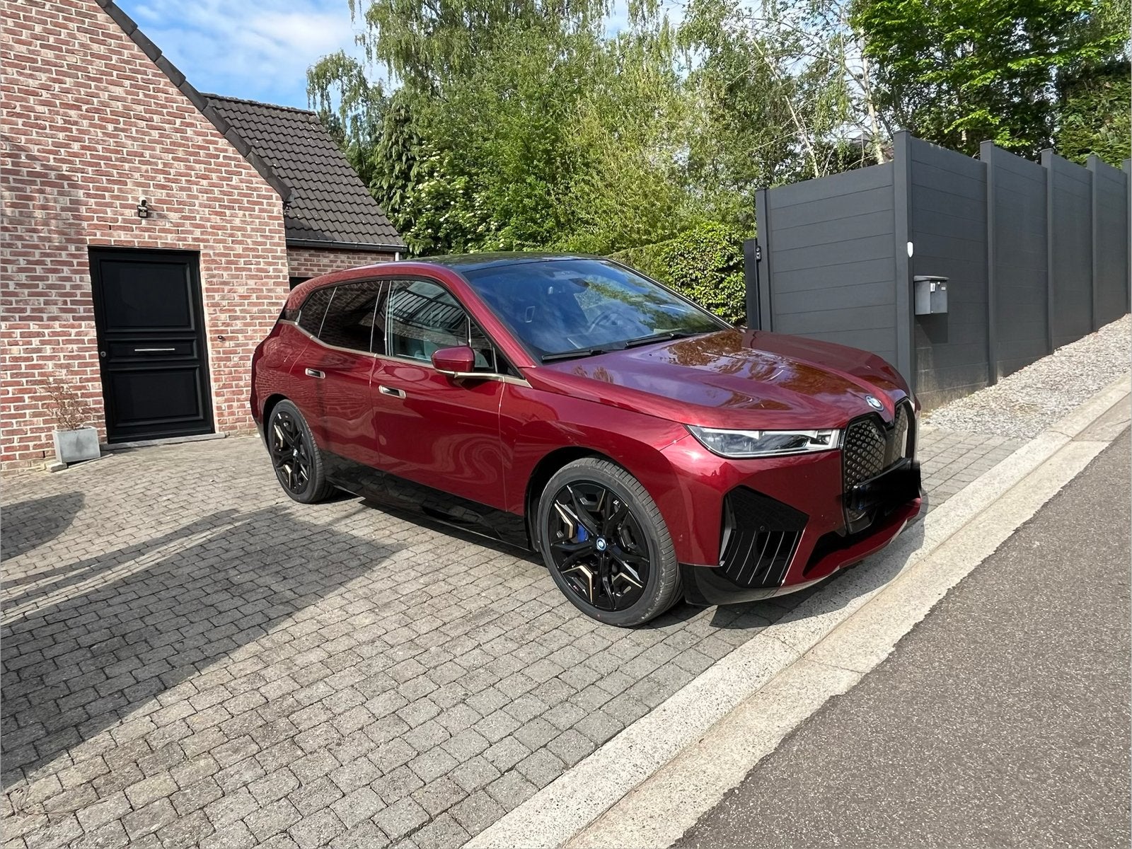 Bmw ix 5.0 titanium bronz line full opt 70000km 9/22, Automaat, Euro 6, Overige kleuren, Blauw