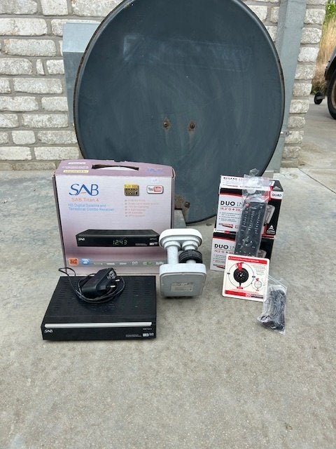 HD sateliet ontvanger+nieuwe schotel, TV, Hi-fi & Vidéo, Enlèvement