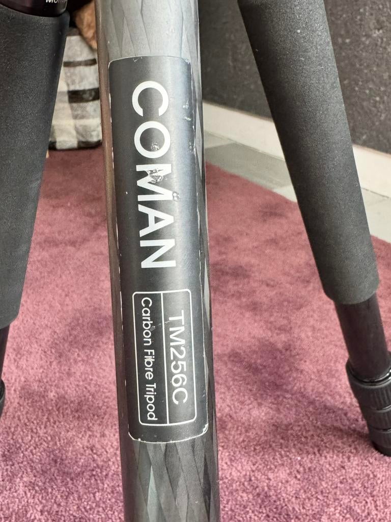 Coman EMU TM258C Carbon Statief + C-0 Balhoofd, Ophalen of Verzenden, Zo goed als nieuw