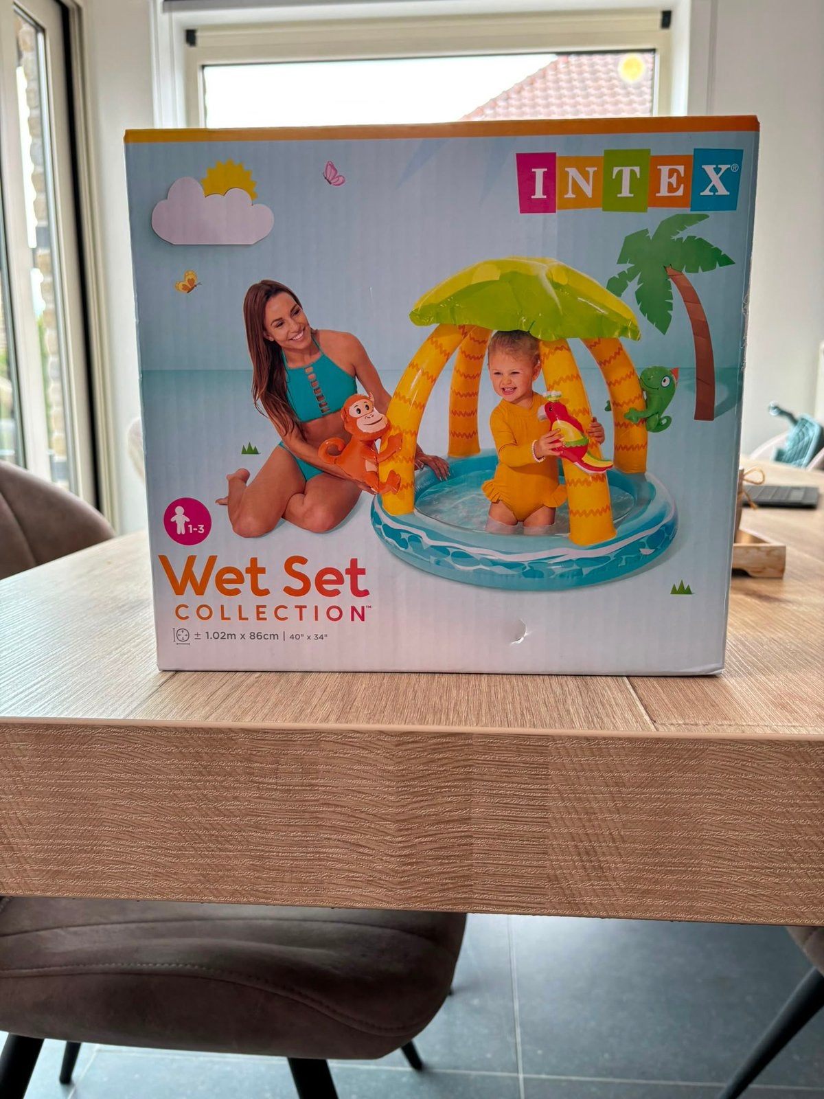 Intex Tropical Island baby zwembad – ongebruikt, Kinderen en Baby's, Speelgoed | Buiten | Opblaasfiguren, Ophalen, Nieuw
