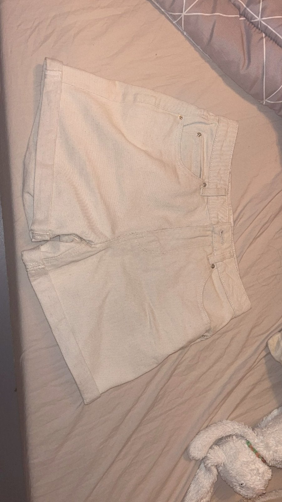 Beige achtig jeans short, Kleding | Dames, Ophalen, Nieuw, Overige kleuren, Overige jeansmaten