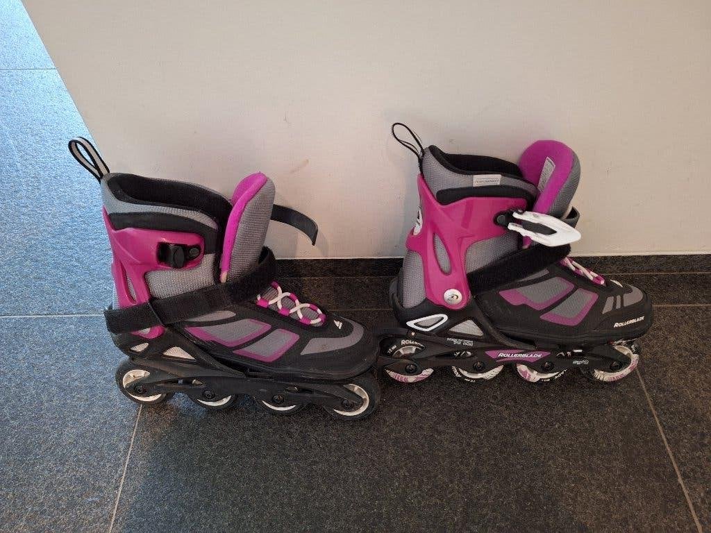 Rollerblade Skeelers kind (36,5-40,5) + bescherming, Dames, Inline skates 4 wielen, Ophalen, Overige merken