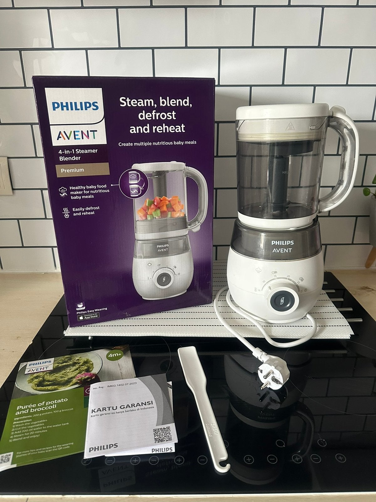 Philips Avent - 4 in 1 stoomkoker/blender (babyvoeding), Ophalen, Zo goed als nieuw