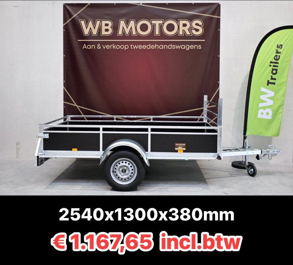 aanhangwagen 750kg BW TRAILERS , vele modellen op stock !, Enlèvement, Neuf