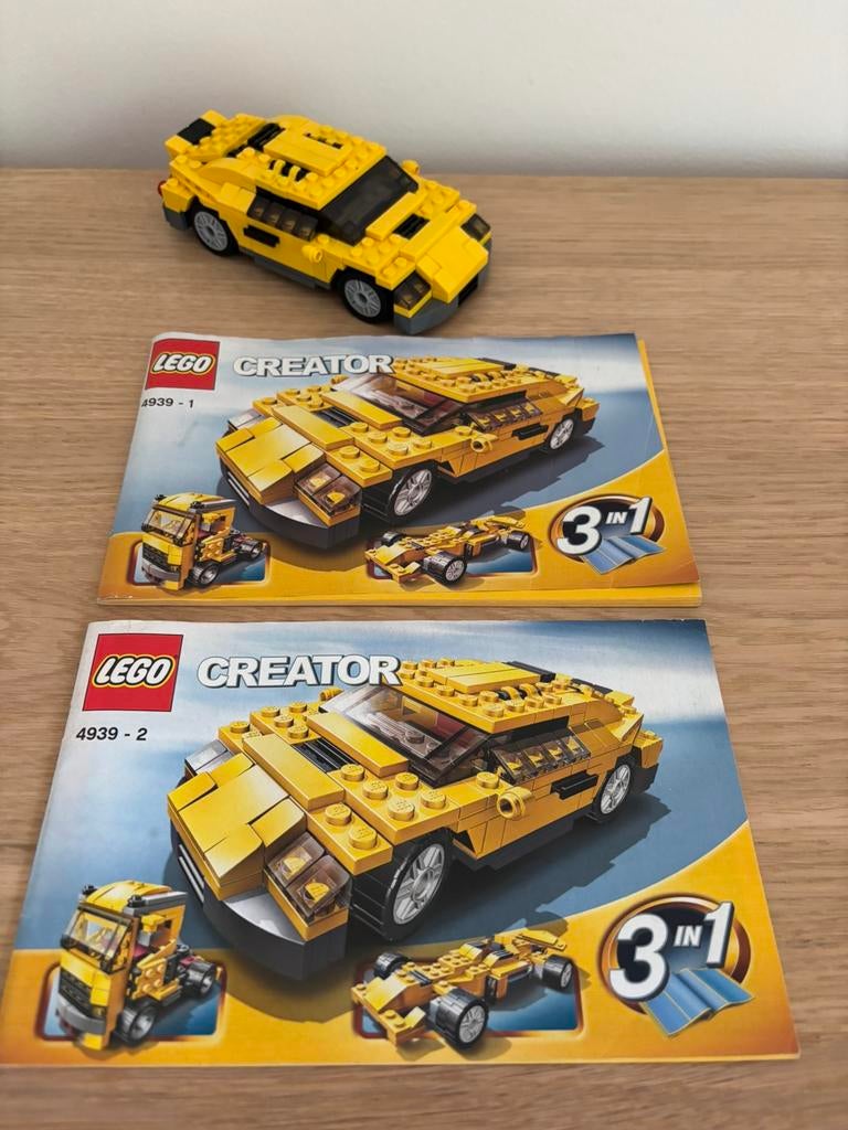 Lego creator  Cool Cars 4939, Lego, Ophalen of Verzenden, Zo goed als nieuw, Compleet