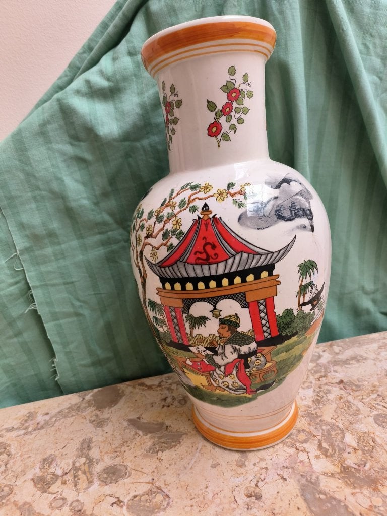 Chineze vaas 35 cm hoog, Antiek en Kunst, Antiek | Vazen, Ophalen