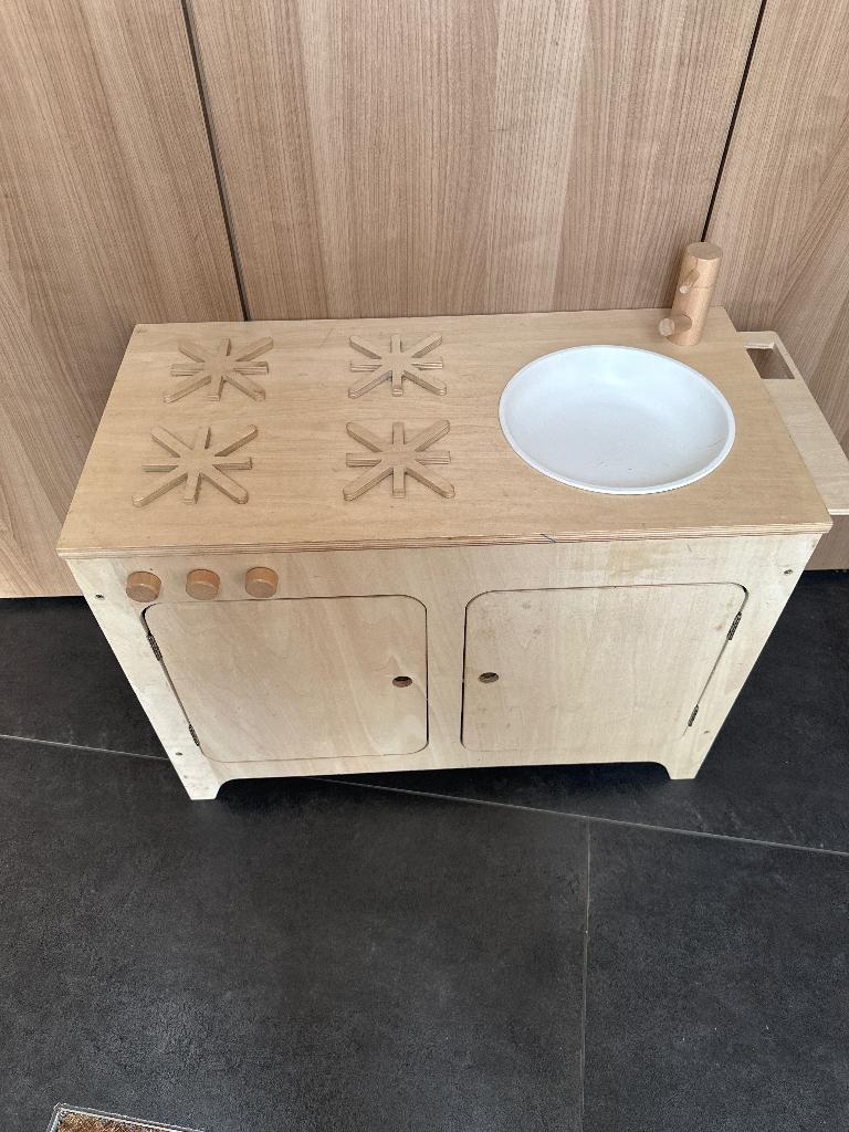 Houten speelkeukentje / kinderkeuken, Ophalen, Gebruikt, Hout, Speelkeuken