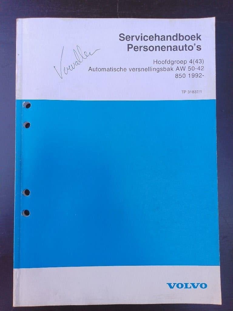 Origineel dealer boek Automatische Versnellingsbak Volvo 850, Ophalen of Verzenden, Gelezen, Volvo