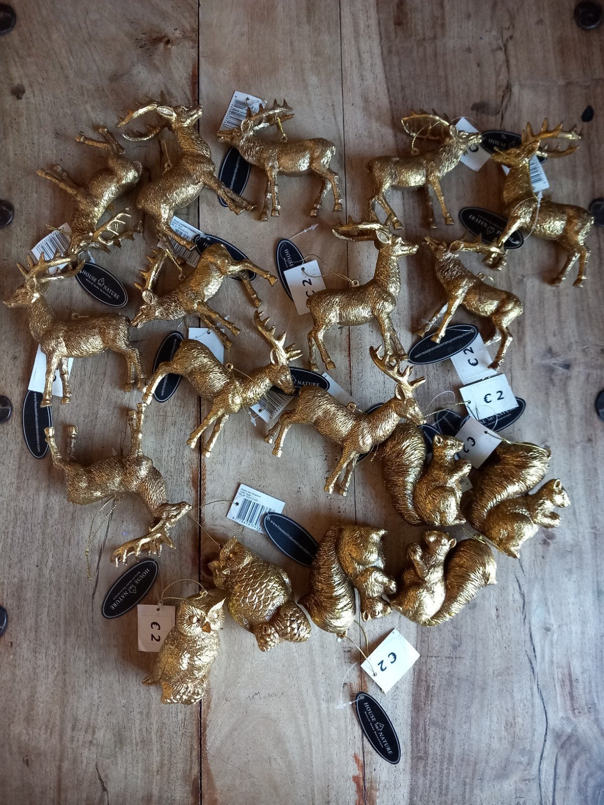 18 stuks kerst decoratie rendieren, Ophalen, Nieuw