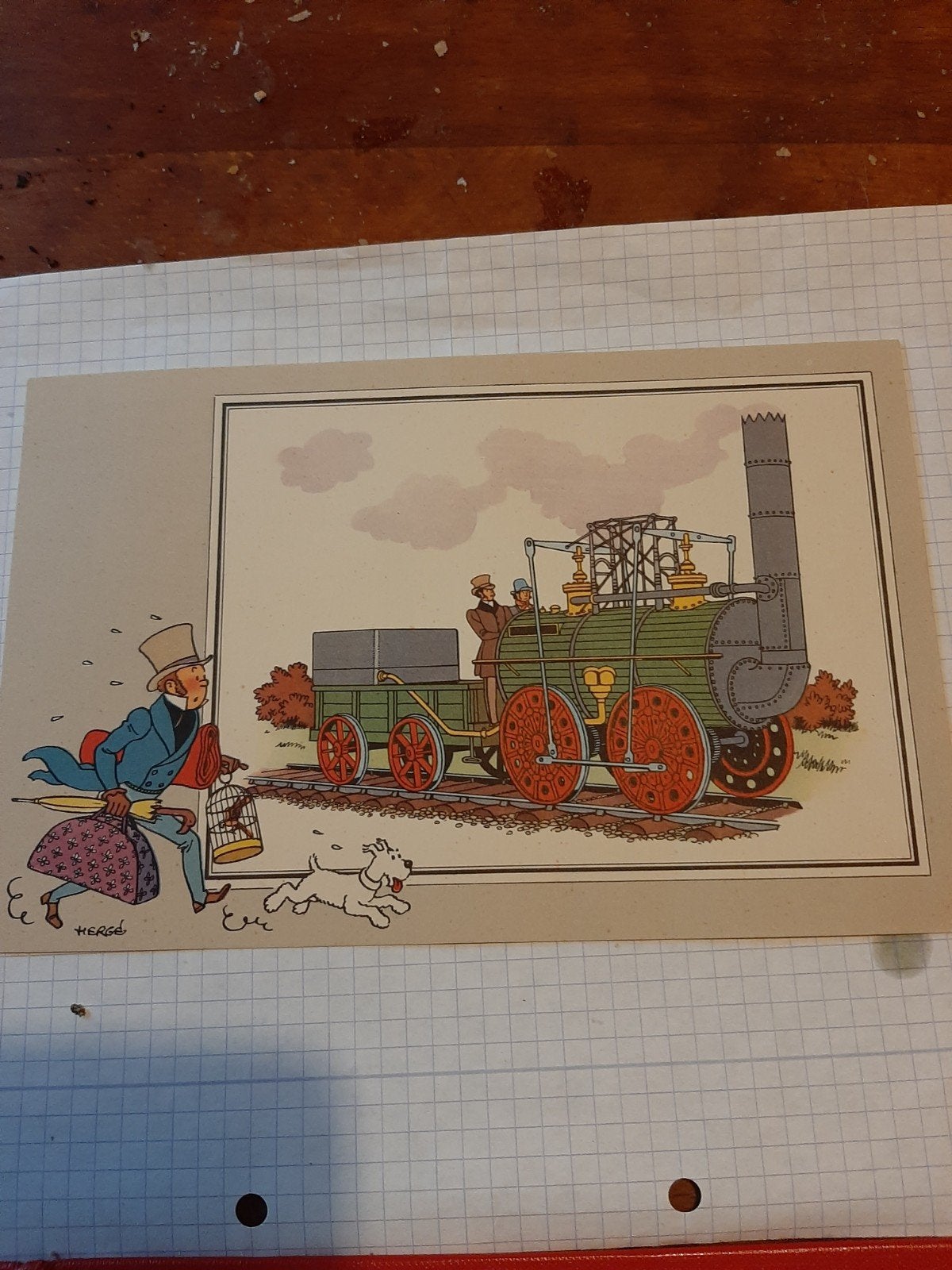 Kuifje kaart treinen, Verzamelen, Verzenden