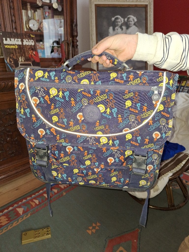Cartable Kipling bleu à motifs, Bijoux, Sacs & Beauté, Sacs | Cartables, Enlèvement, Utilisé, Bleu, Porte-documents ou Cartable