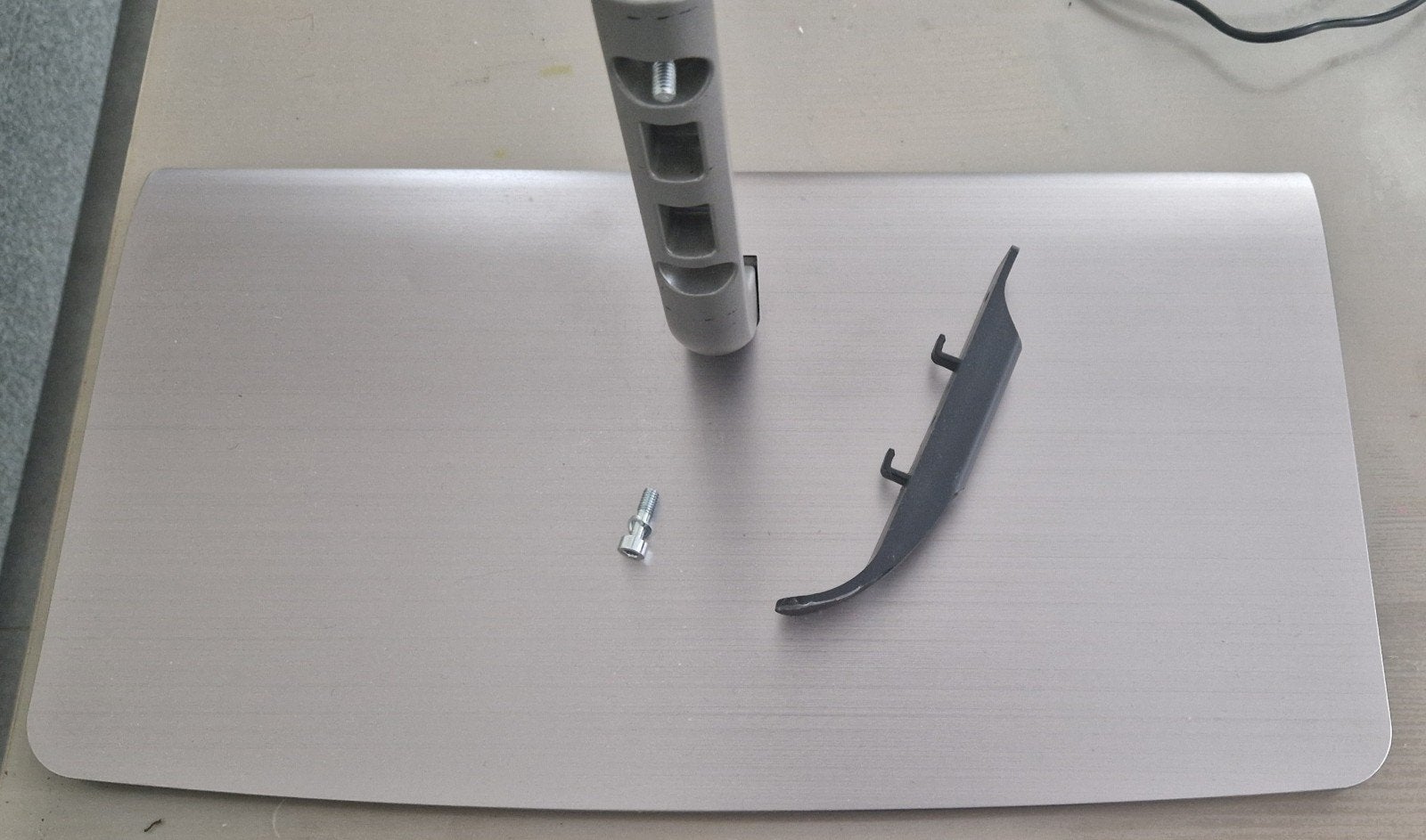 zilverkleurige staander Samsung tv, Enlèvement ou Envoi, Utilisé