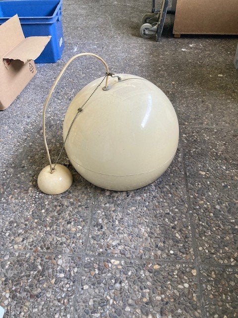 vintage hanglamp Artemide model Pallade, Ophalen, Gebruikt, Kunststof, Italiaans design