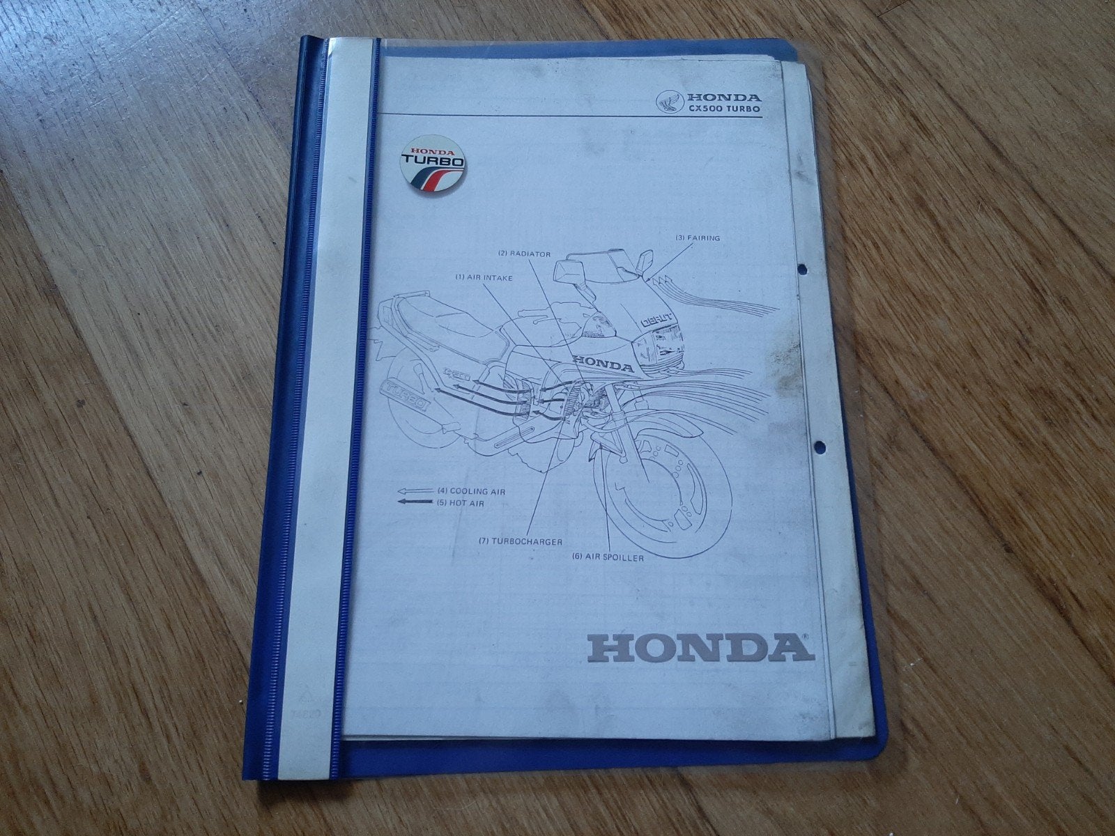 Honda CX500 Turbo Handleiding, Motoren, Ophalen of Verzenden, Honda
