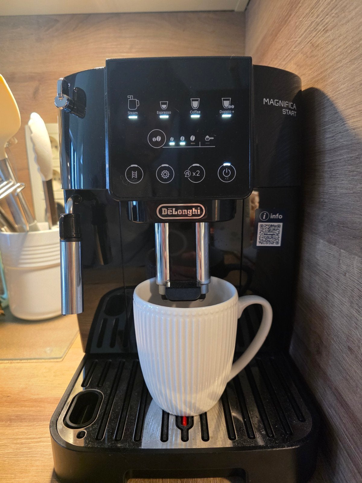DELONGHI, Réservoir d'eau amovible, Combiné, Enlèvement, Café moulu