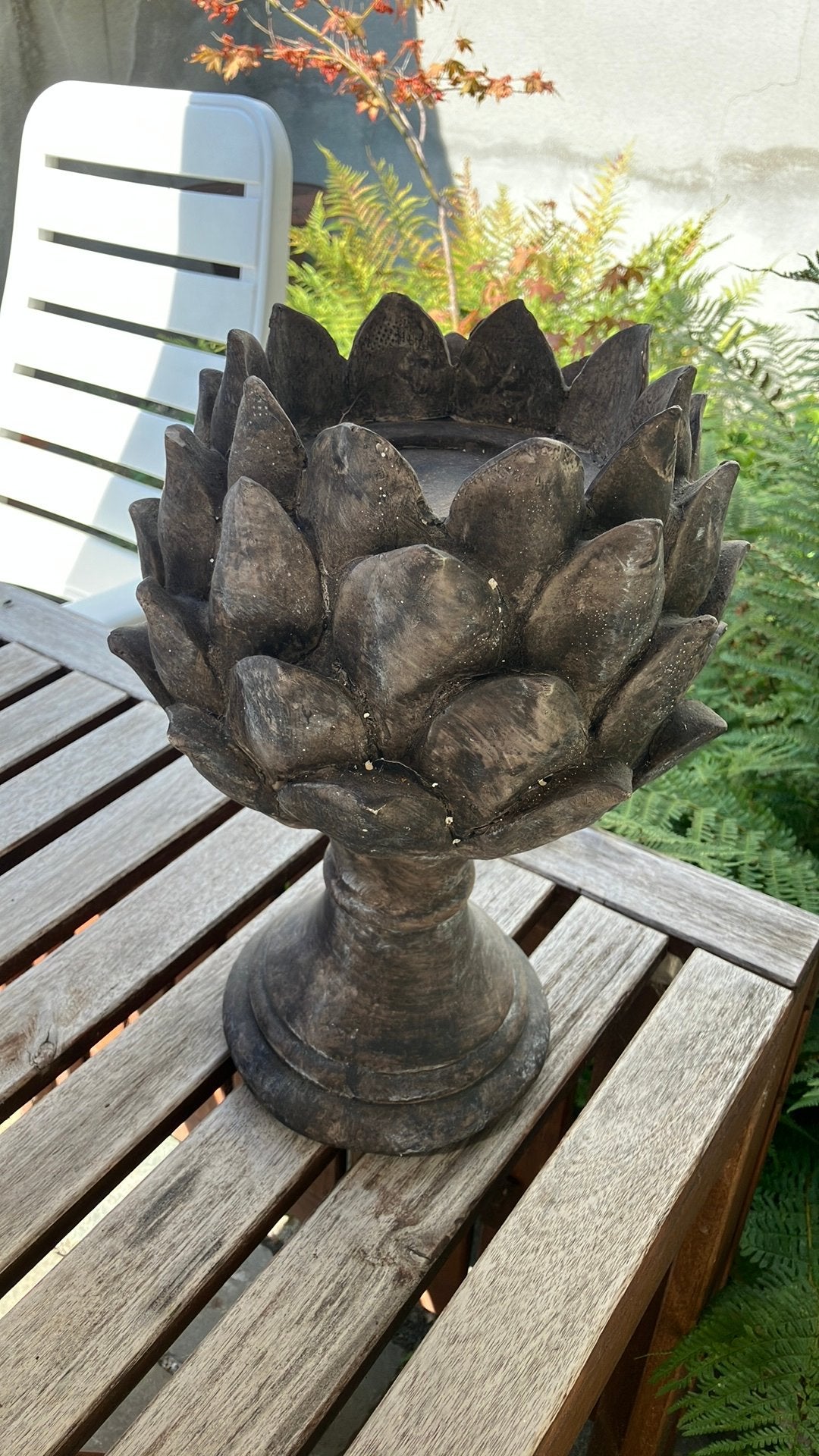 Decorative artisjok kandelaar, Tuin en Terras, Ophalen, Zo goed als nieuw