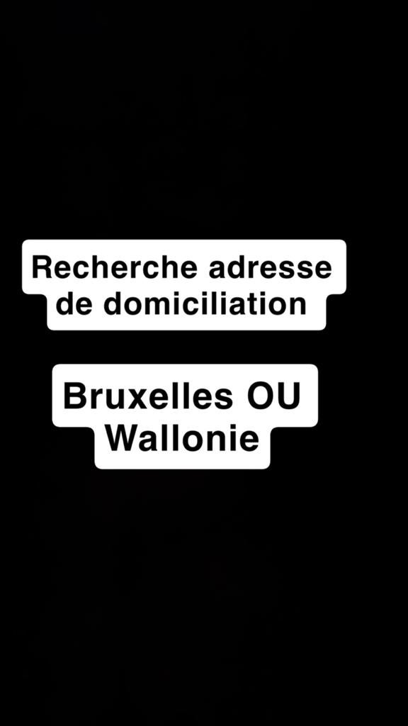 Recherche adresse de domiciliation, Province de Hainaut