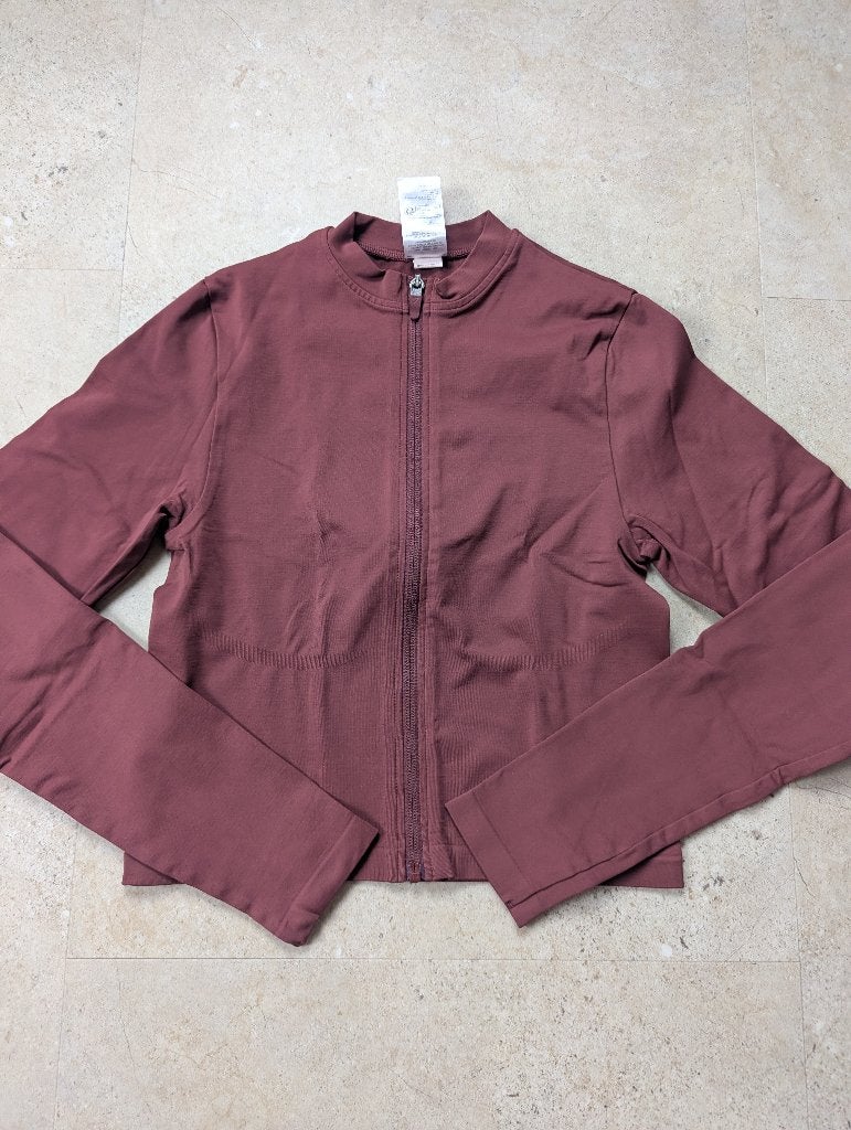 Gymshark Bordeaux-jas, Kleding | Dames, Verzenden, Maat 36 (S), Rood, Gymshark