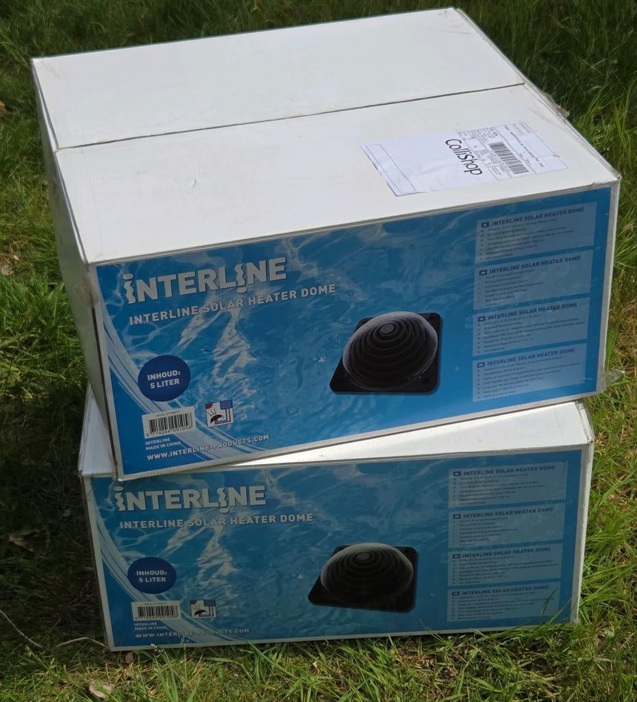 Interline solar heater dome 2 stuks, Tuin en Terras, Ophalen, Zo goed als nieuw, Verwarming