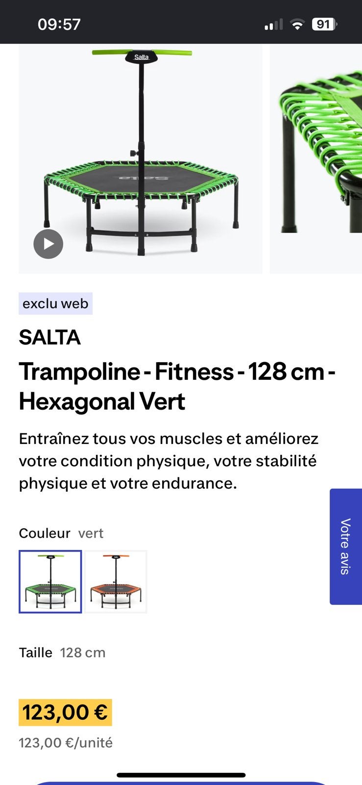 Trampoline fitness neuf, Enlèvement, Neuf