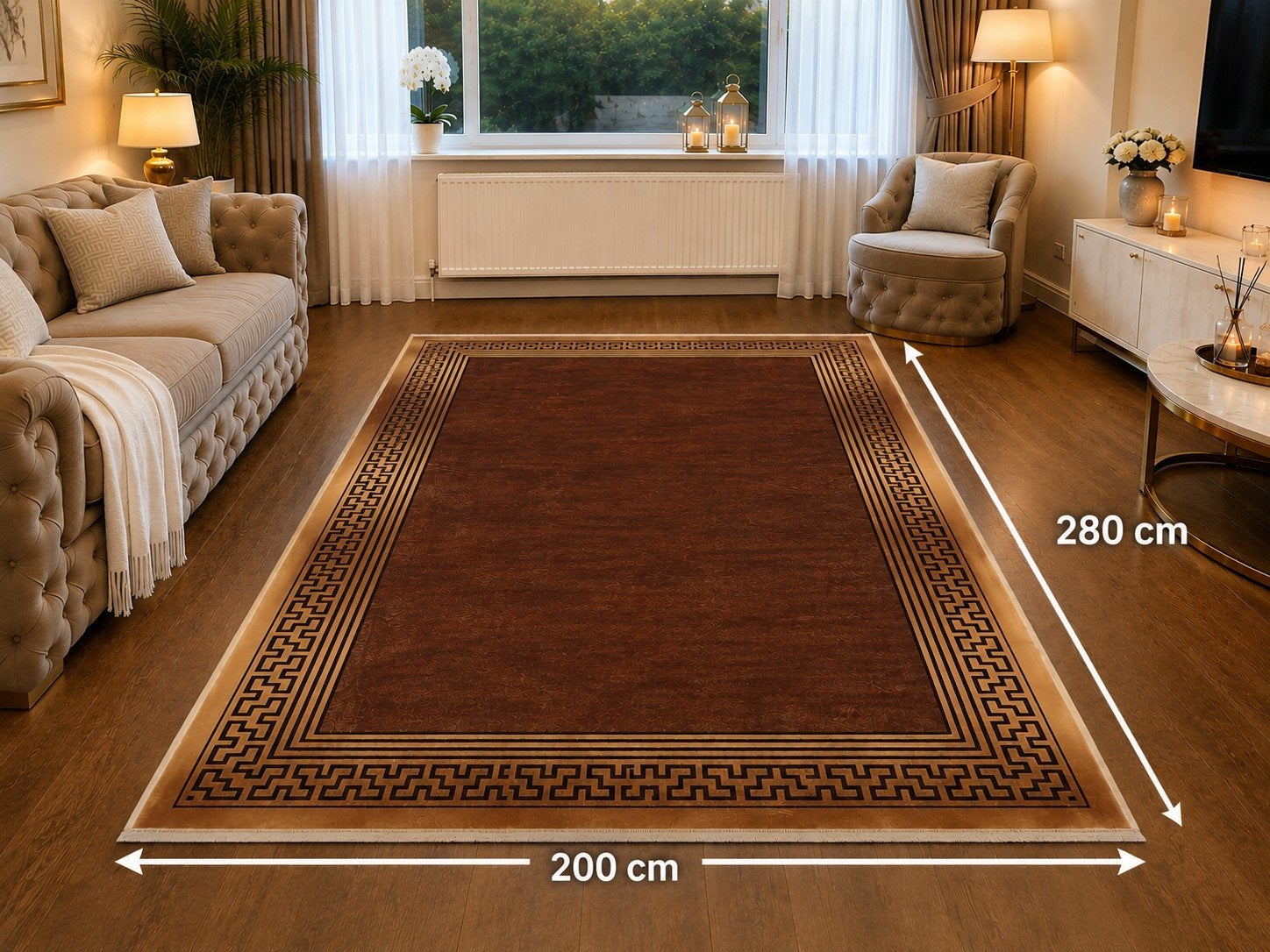 Prachtig luxe vloerkleed 200280 cm — Grote Maat!, Ophalen