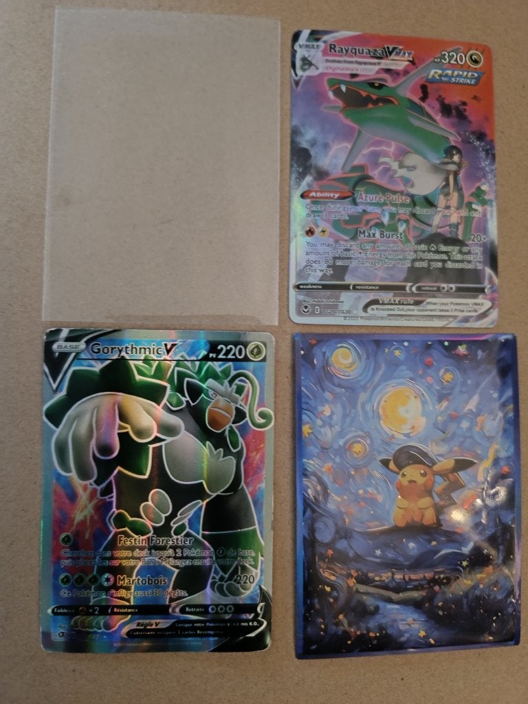 Pokémon Gorythmic V + tweede kaart, Ophalen of Verzenden, Zo goed als nieuw, Meerdere kaarten, Foil