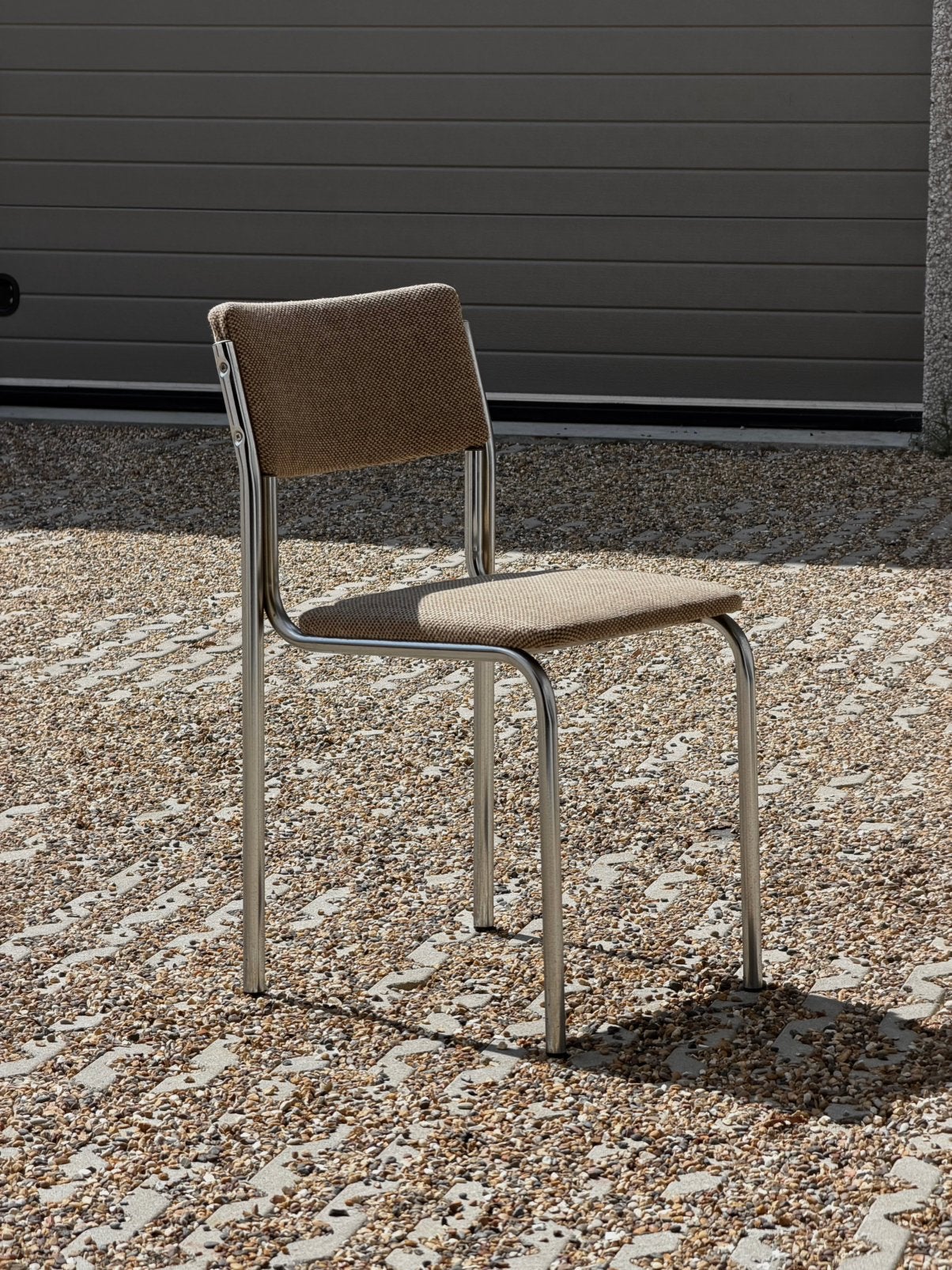Vintage chroom buisframe stoel, Huis en Inrichting, Ophalen, Zo goed als nieuw