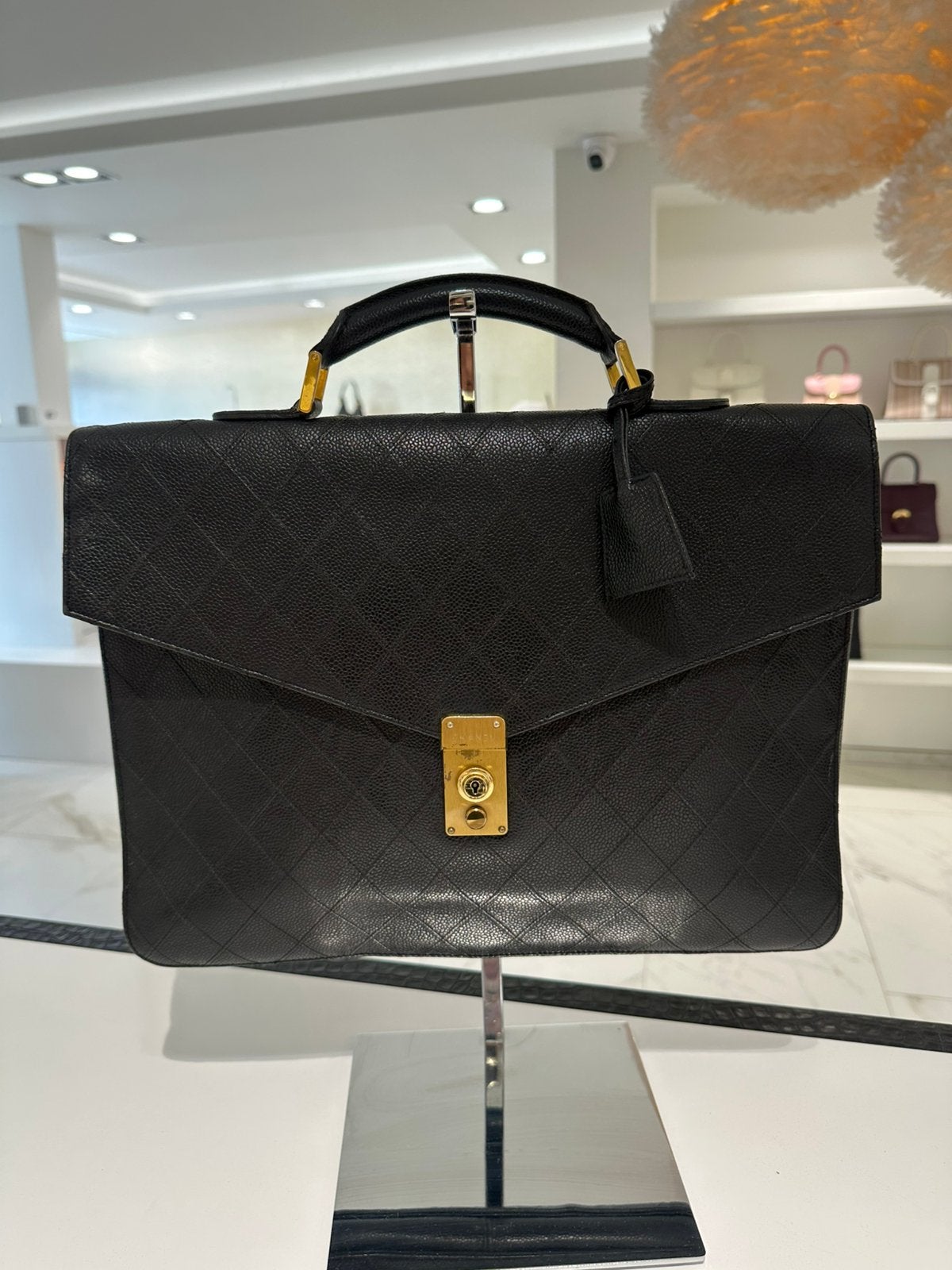 Chanel vintage aktetas, Ophalen, Zo goed als nieuw