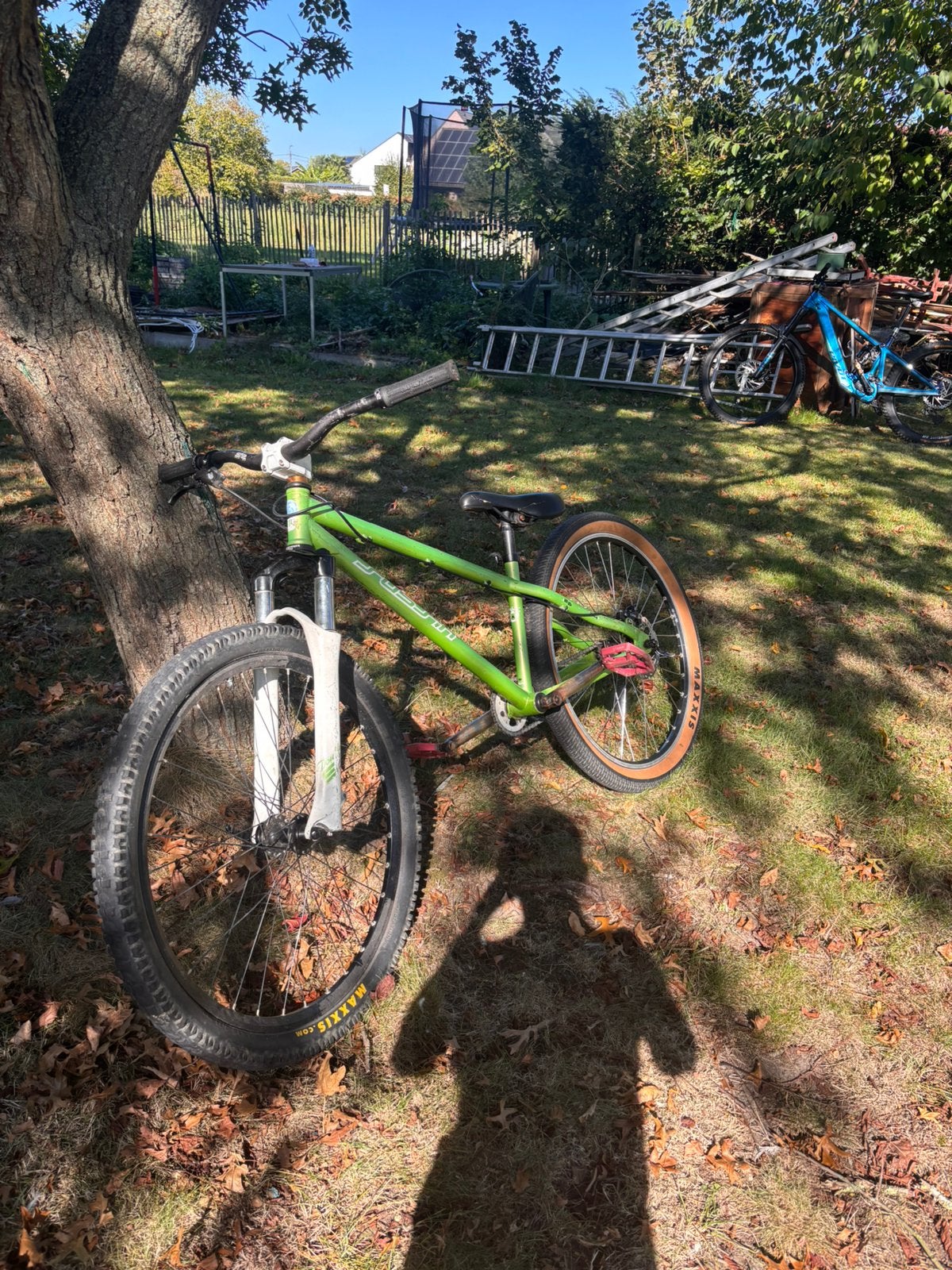 Dirt jumper zelf samengesteld, Fietsen en Brommers, 24 inch of meer, Gebruikt, Stuur 360° draaibaar, Aluminium