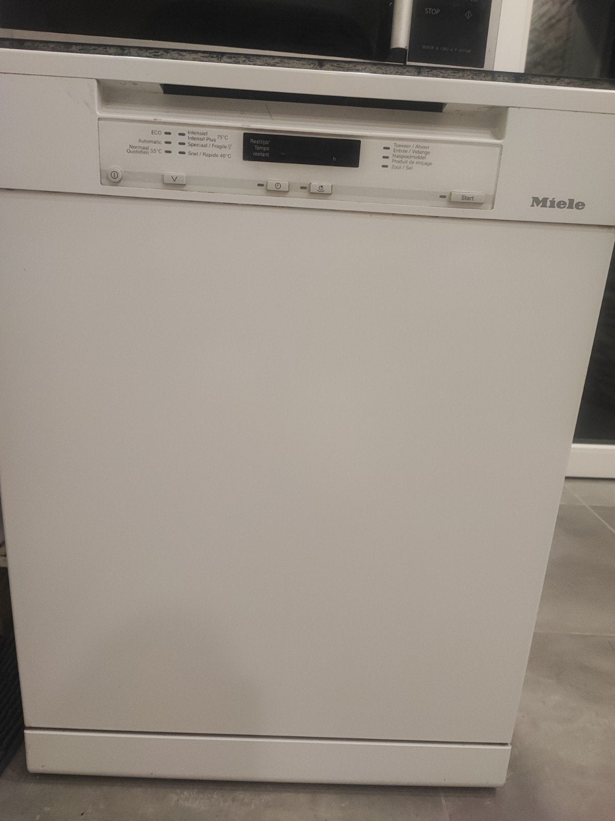 vaatwasmachine vrijstaand Miele, Ophalen, Vrijstaand