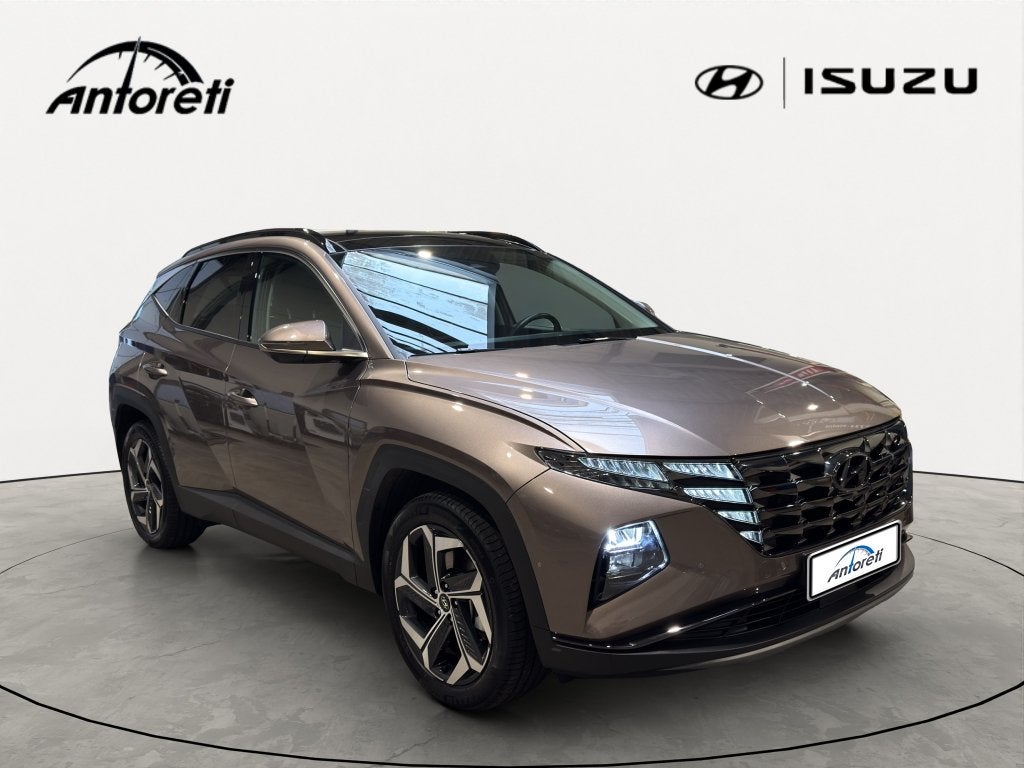 Hyundai Tucson hybrid 1.6 T-GDi Shine Sensation 230PK, Auto's, Hyundai, Dealer onderhouden, 4 cilinders, Leder, 5 zetels