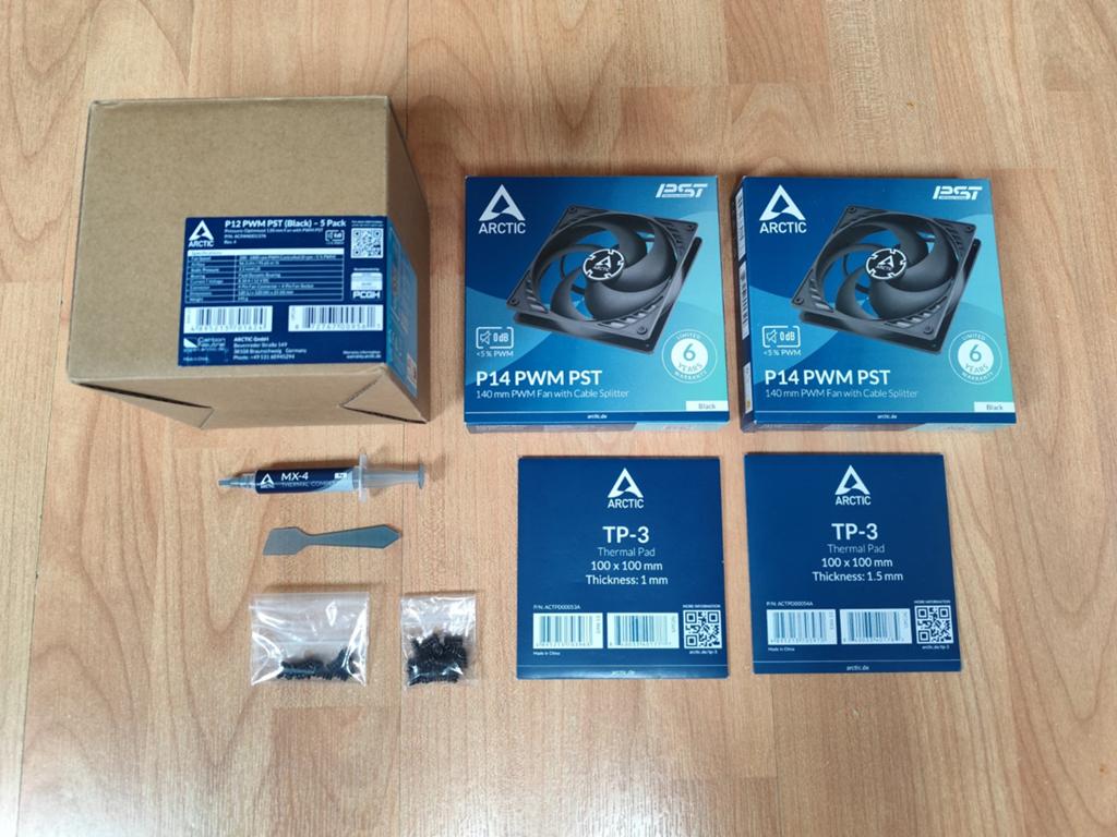 Arctic P12/P14 PWM PST-kit + TP3-pad + MX-4-pasta + garantie, Ophalen of Verzenden, Zo goed als nieuw, Luchtkoeling