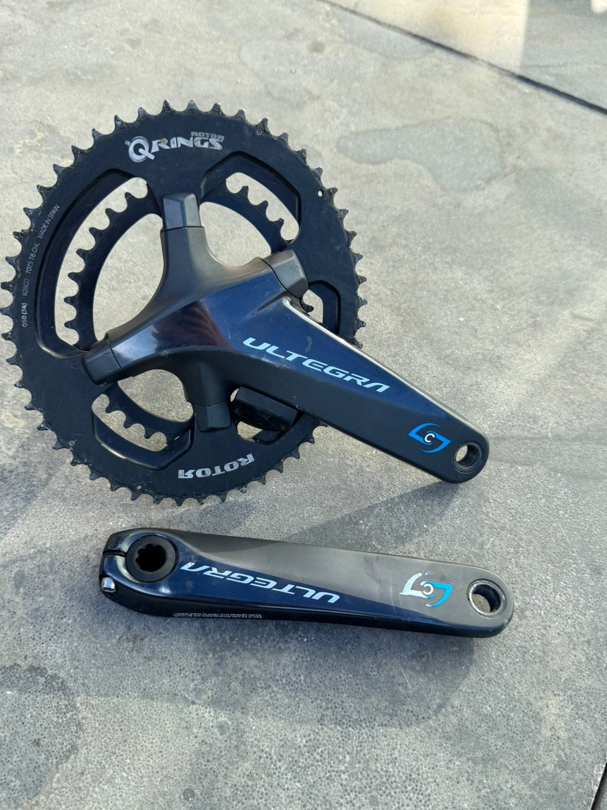 Powermeter Stages ( links en rechts ) dubbel Shimano Ultegra, Fietsen en Brommers, Ophalen, Gebruikt, Crankstel of Pedalen
