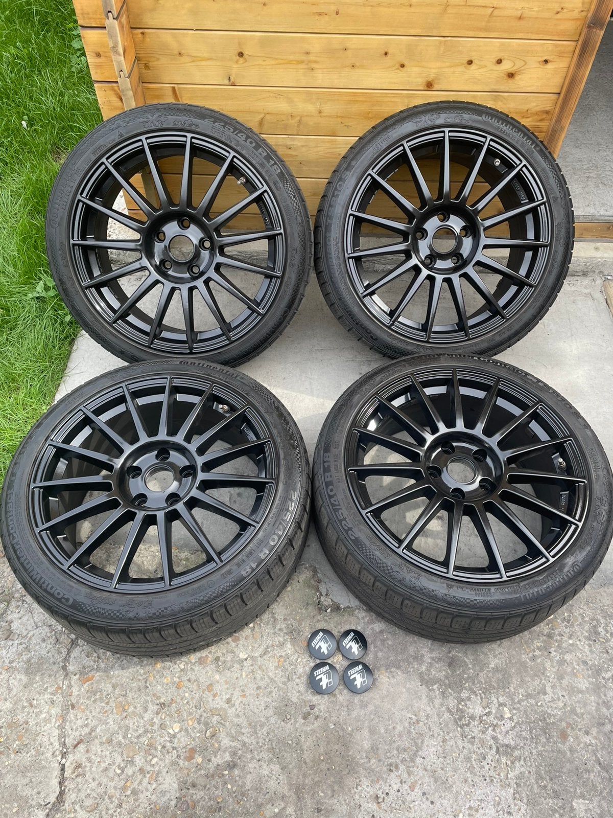 Jantes 5x114,3, pneus Continental 18 pouces +TPMS, Enlèvement, Comme neuf