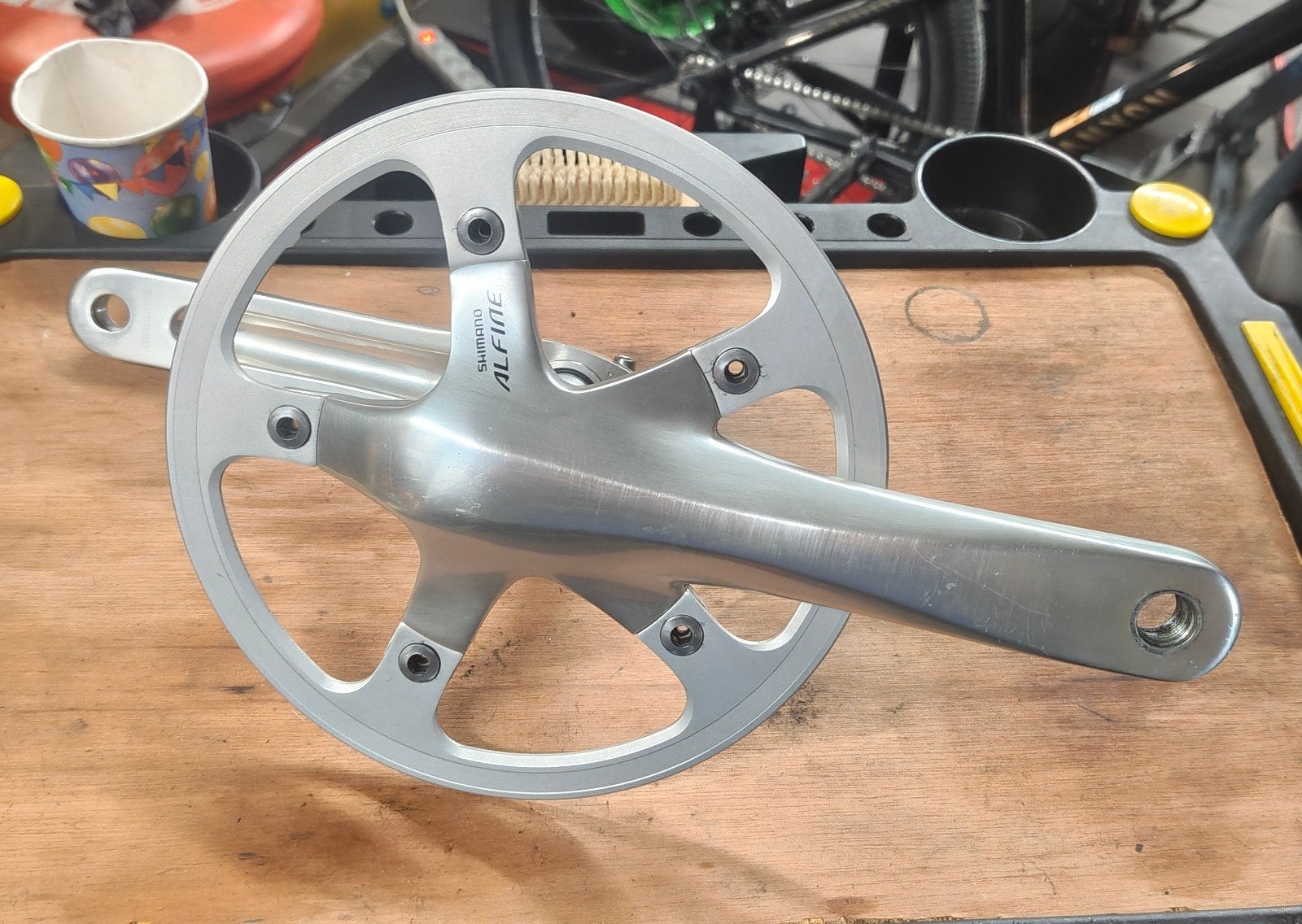 Shimano Alfine crankstel 170mm - zonder kettingblad, Fietsen en Brommers, Ophalen, Stadsfiets