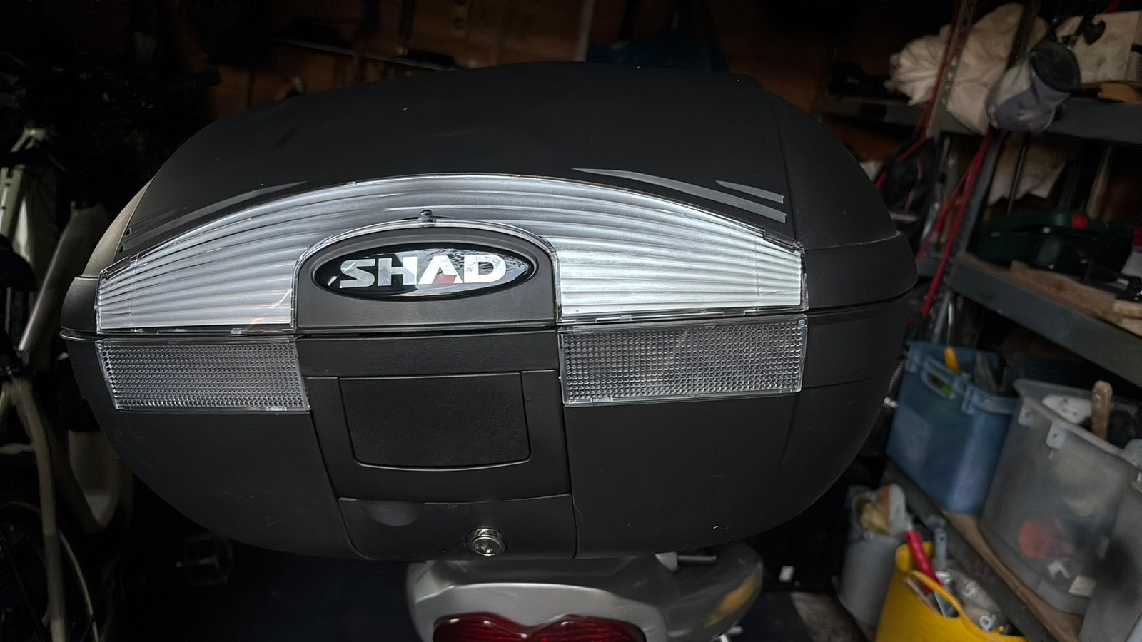 Topcase shade sh45 avec dosseret, Enlèvement, Comme neuf