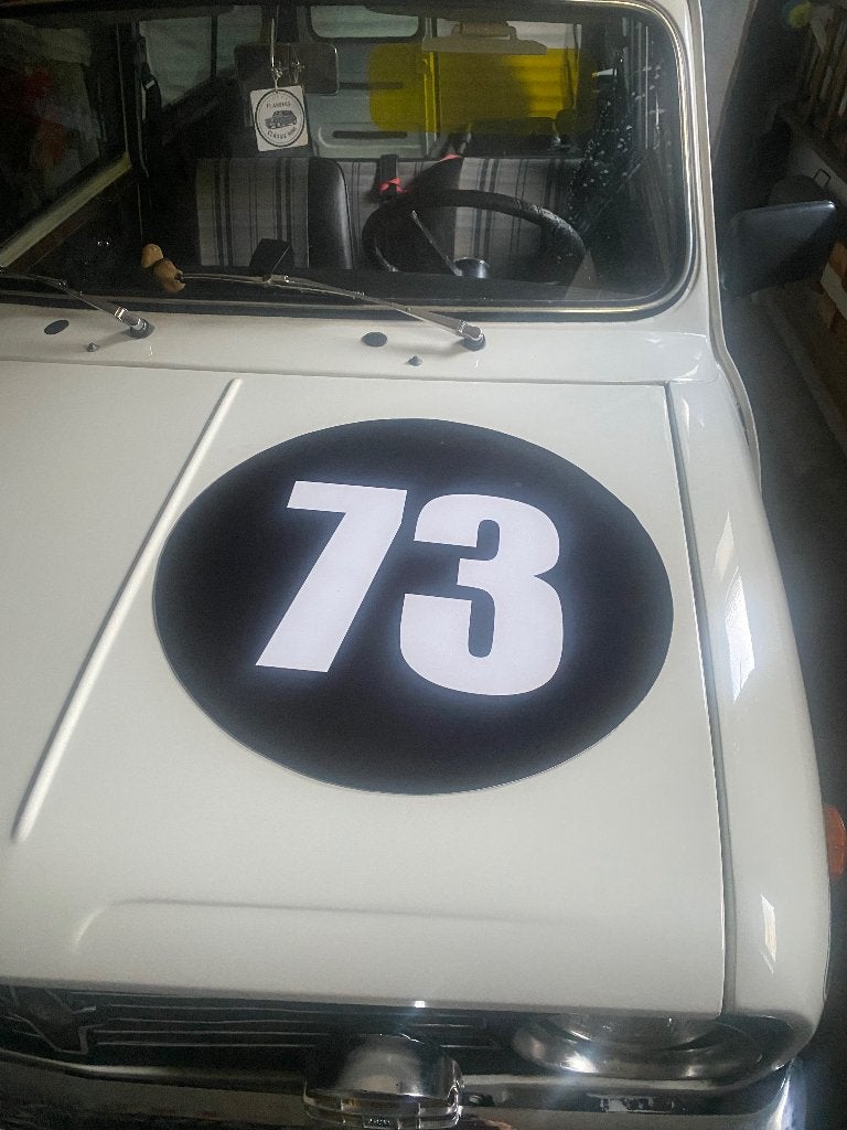 Magneet rally nummer platen, Ophalen, Nieuw