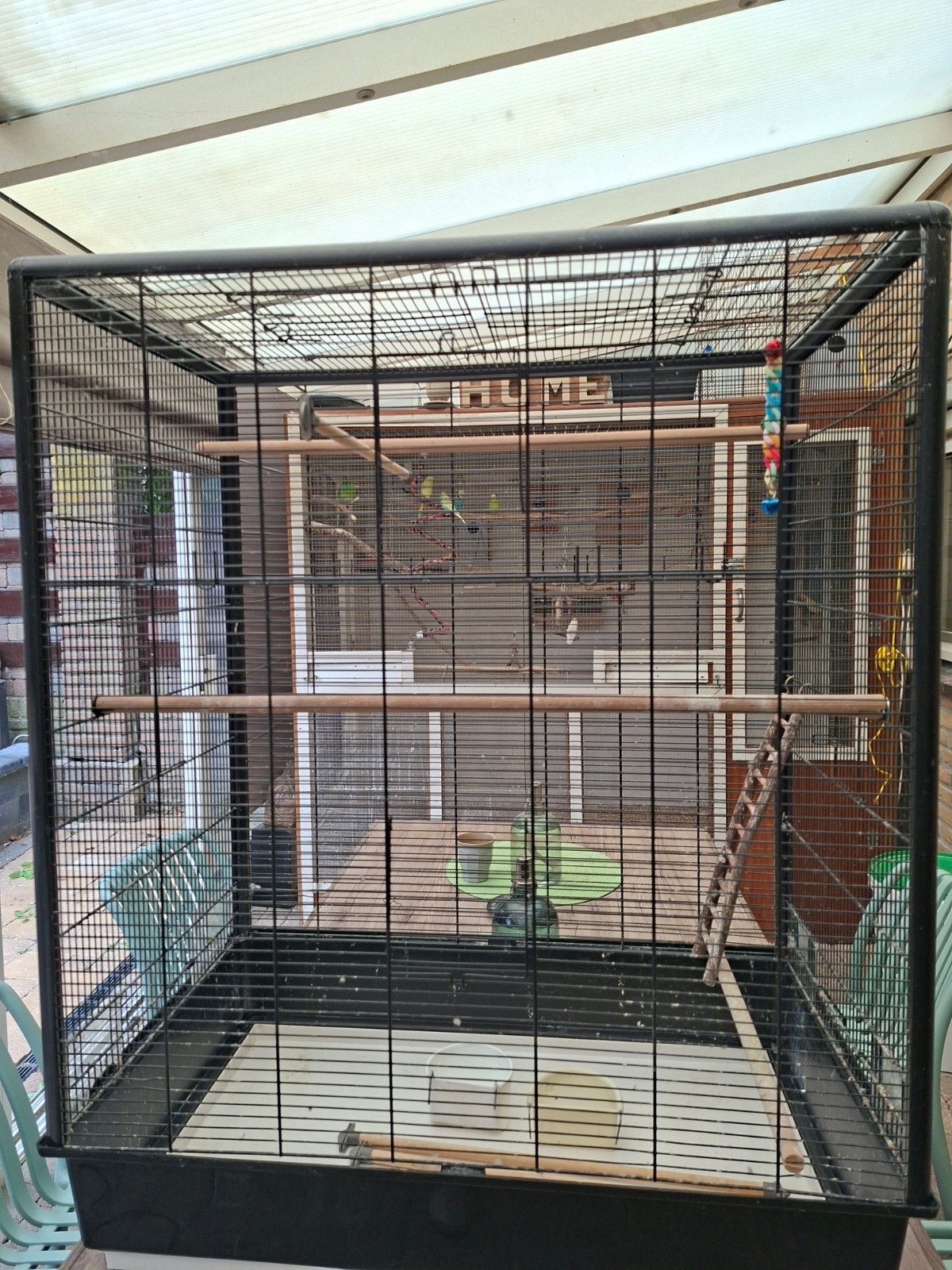 grote vogel kooi te koop, Ophalen, Zo goed als nieuw, Metaal, Vogelkooi