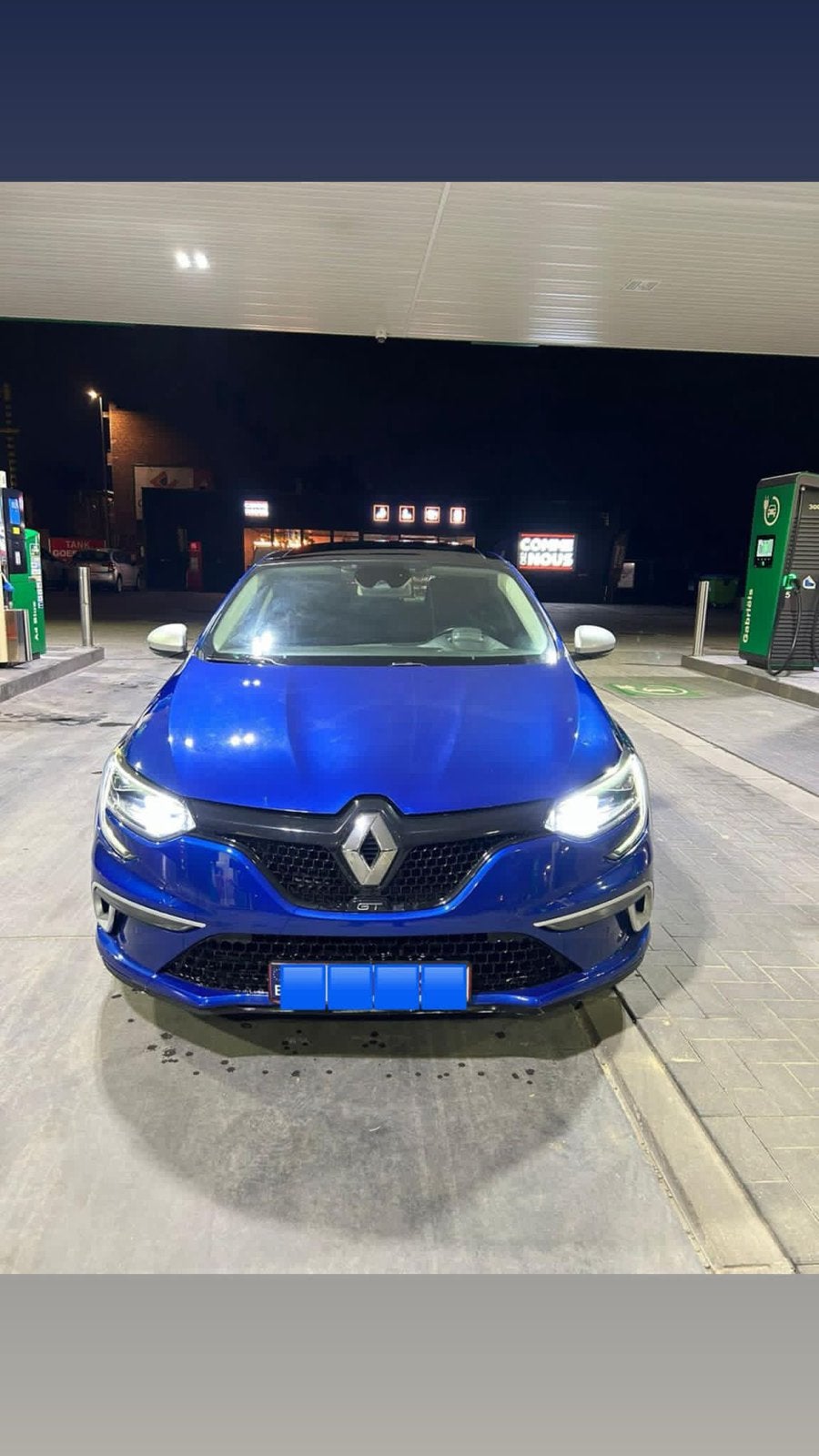 Renault Megane Gt 205ch 4 besturing, Automaat, Euro 6, Blauw, Berline