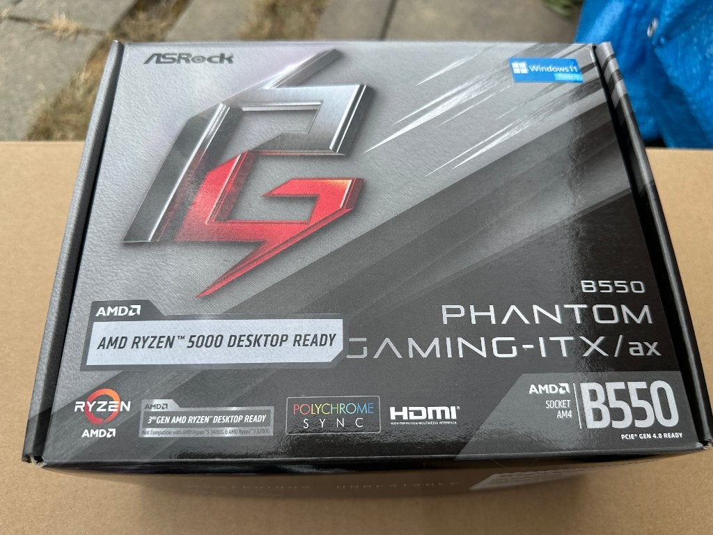 ASRock B550 Phantom Gaming-ITX/ax, Computers en Software, Moederborden, Ophalen, Mini-ATX, DDR4, Zo goed als nieuw