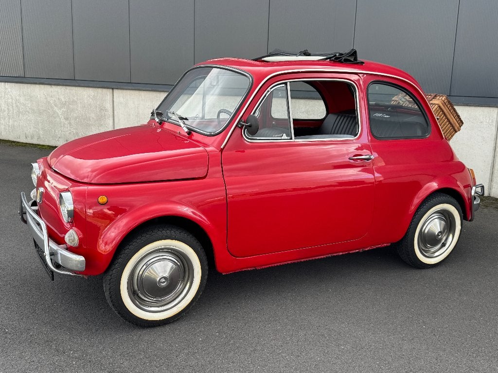 Toit ouvrant Fiat 500 Luxe - 1971 - 650cc - Boite Syncro, Rouge, Achat, Entreprise, Cabriolet