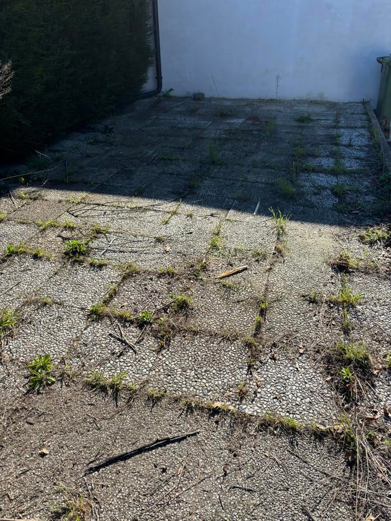 ** GRATIS ** 117 stuks grindtegels voor terras. 40x40cm, Ophalen, Gebruikt, 10 m² of meer, Beton