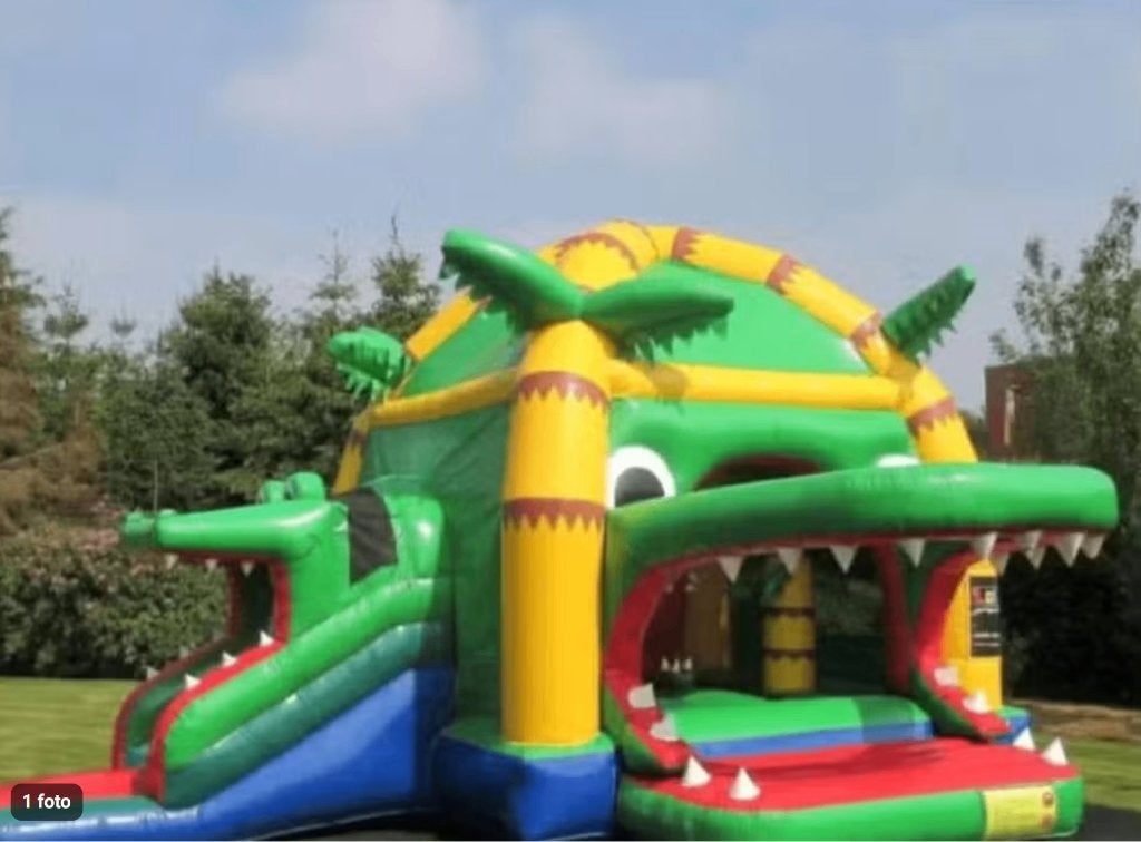 springkasteel multifun Super Krokodil Springkasteel, Hobby en Vrije tijd, Ophalen